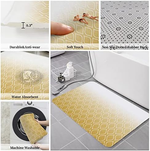 Libaoge Modern Art Kitchen Mat Rug