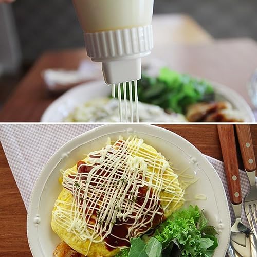 Minecook 5 Holes Squeeze Sauce Bottle with Dust Lid 380ml