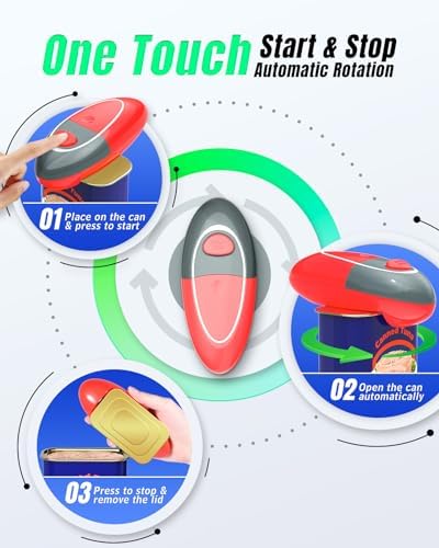 One Touch Electric Can Opener for Seniors and Chefs