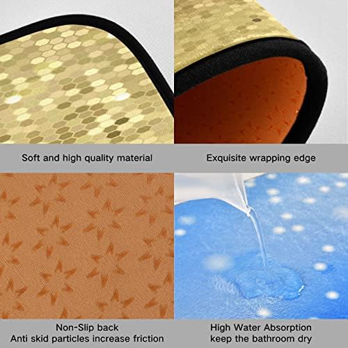 Shinebright Kitchen Rugs 3D sequins non-slip washable versatile for multiple areas