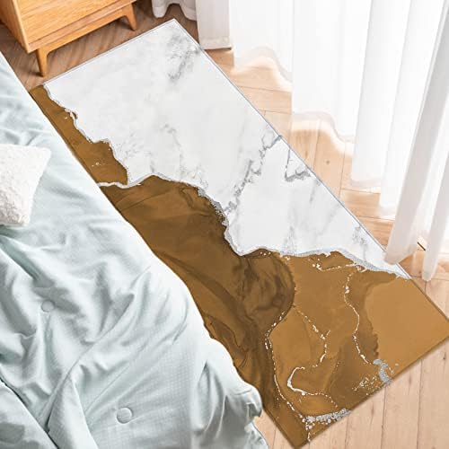 2-Piece Marble Kitchen Rugs Set for Anti-Fatigue Use