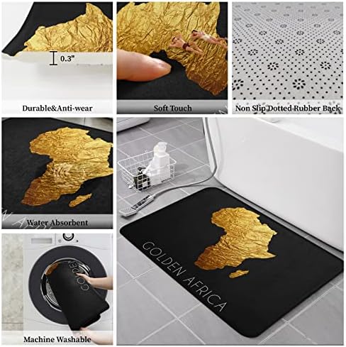 Libaoge Golden Africa Modern Kitchen Mat Set