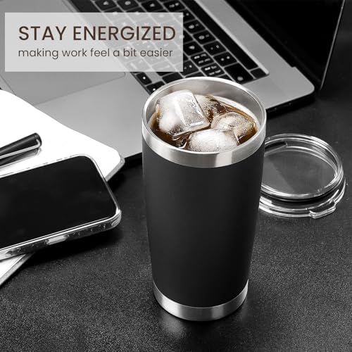 MEWAY 20oz Tumbler 8 Pack Double Wall Vacuum Insulated Travel Mug Set