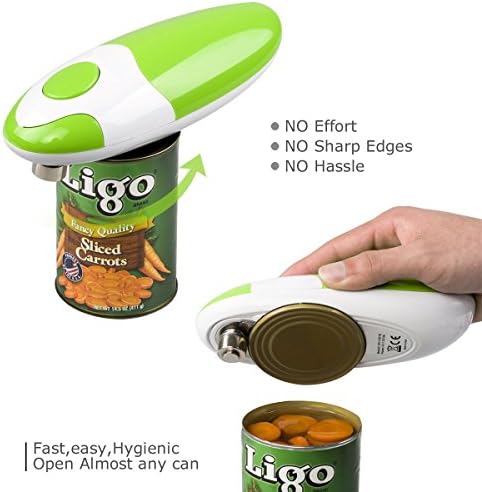 Safe Ergonomic Electric Can Opener with Soft Edge