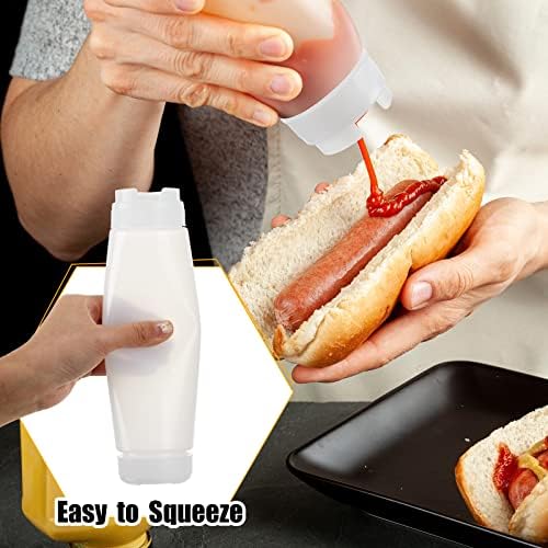 Roshtia 16 Pcs White Squeeze Bottle