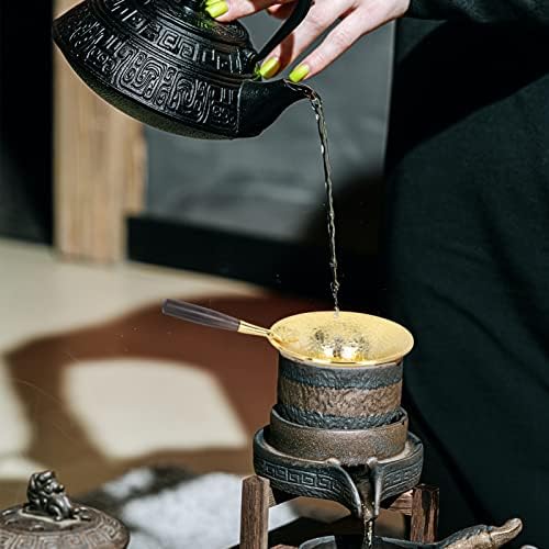 Golden Handle Tea Infuser with Chinese Craftsmanship