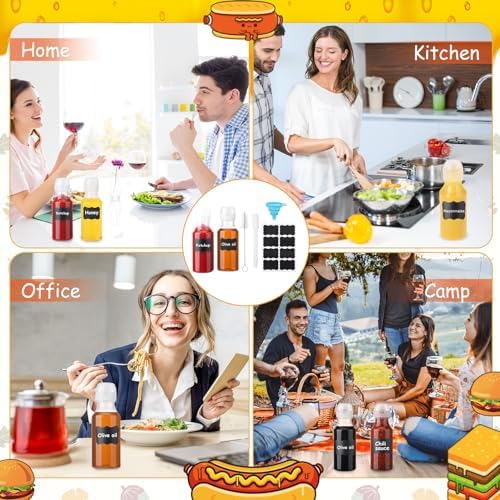 ZhouBoat Ketchup Squeeze Bottles Set