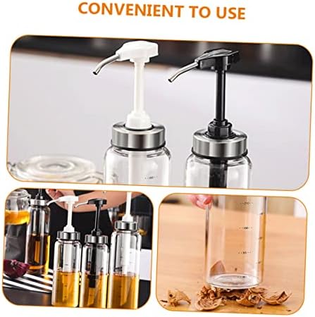 BESTOYARD 500ml Honey Dispenser Glass Jar with Metal Lid