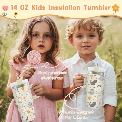 Cute Cat Tumbler for Kids