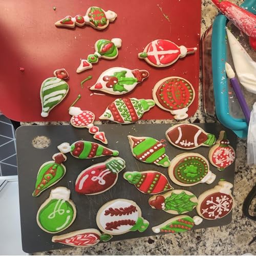 Christmas Ornament Cookie Cutter Set - 6 Pieces Stainless Steel
