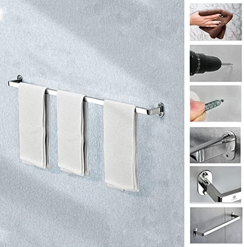 Sturdy Wall-Mounted Stainless Steel Towel Rail 40-120cm