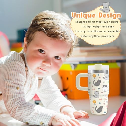 Cute Cat Tumbler for Kids