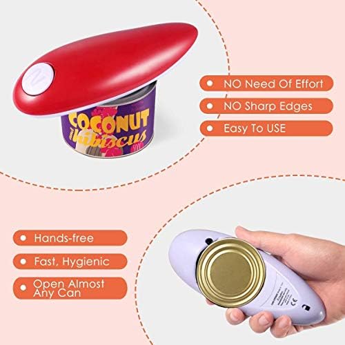AUBNICO Sharpless Electric Can Opener Smooth Edge No Sharp Cut