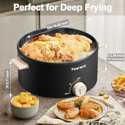 TopWit Dual-Power Electric Hot Pot for Large Gatherings