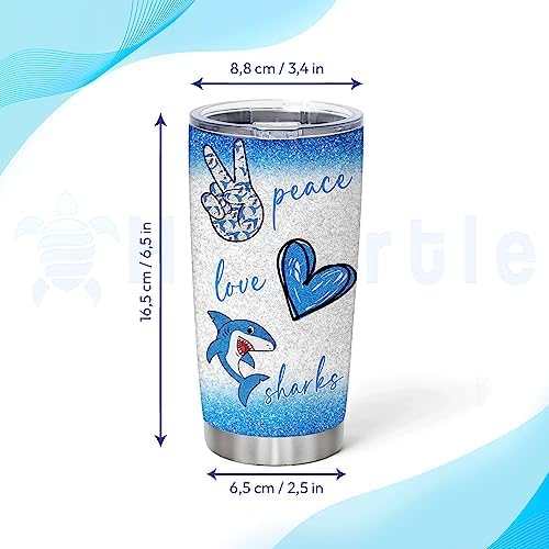 Hyturtle Shark Lovers Personalized Tumbler