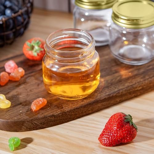 Enchem Classic Glass Mason JarsElegant 8oz Storage Solution for Kitchen Home