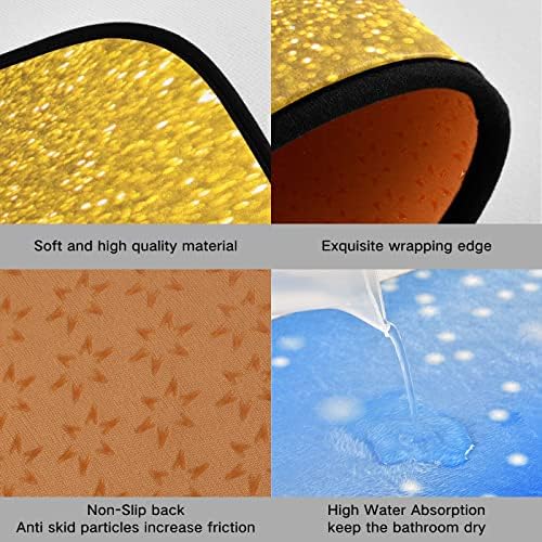 Glistening Glitter Kitchen Mat Set