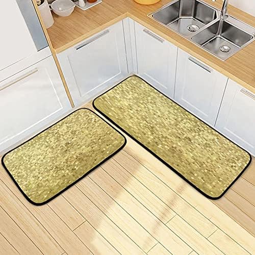 Shinebright Kitchen Rugs 3D sequins non-slip washable versatile for multiple areas