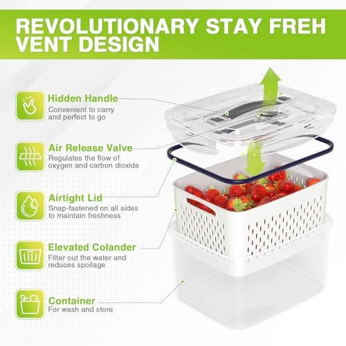 Fresh Preserving Fruit Vegetable Containers Set