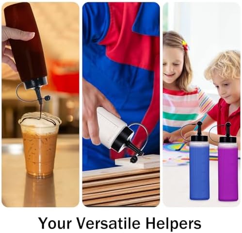 Premium Condiment Squeeze Bottles Set