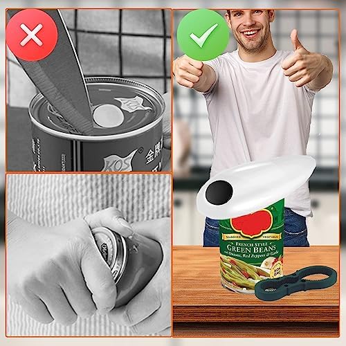 One-Touch Electric Can Opener for Safe Use