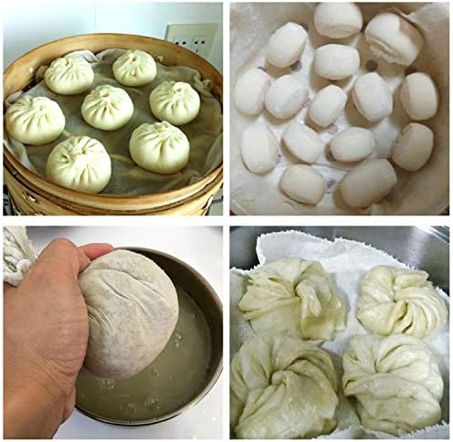 Pure Cotton Reusable Steamer Liners for Cooking