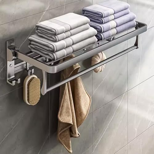 Efficient Towel Rack Wall-Mounted Space Aluminum Towel Holder