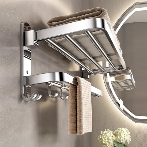 304 Stainless Steel Towel Rack 50CM Wall-Mounted for Organized Bathrooms