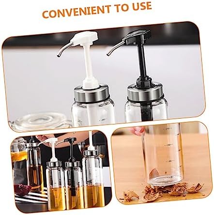 Mikinona 500ml Honey Jam Dispenser Bottle with Metal Pump