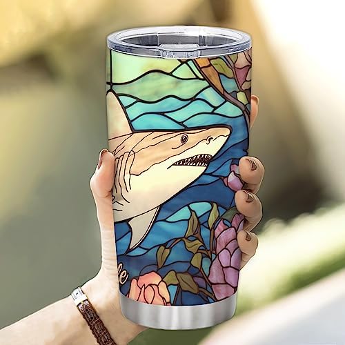 Your Exclusive SharkLovers Stainless Steel Tumbler 20 oz With Lid
