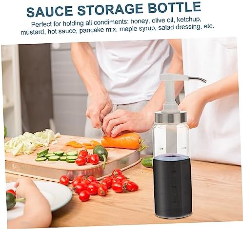 SHOWERORO 300ml Sauce Bottle with Squeeze Mechanism
