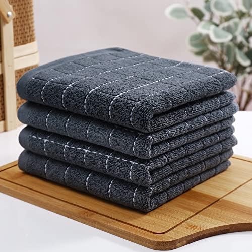 Homaxy 100 Cotton Terry Dish Towels 4 Pack