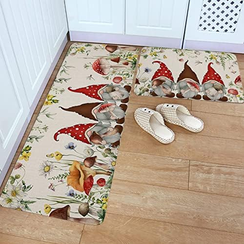 Mushroom Kitchen Rug Set 2-Pack
