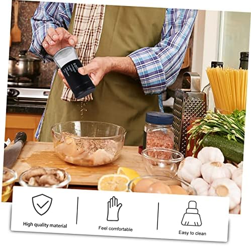 Glass Spice Bottles Set Portable Kitchen Air Tight Dispenser Reusable Condiment Containers
