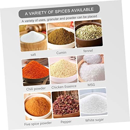 Glass Spice Bottles Set Portable Kitchen Air Tight Dispenser Reusable Condiment Containers