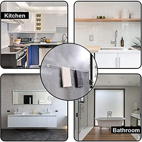 Stainless Steel Towel Bar Rail with Extra Space Saver in 80cm 90cm 100cm