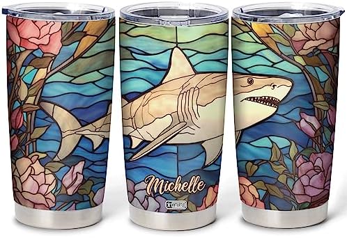Your Exclusive SharkLovers Stainless Steel Tumbler 20 oz With Lid