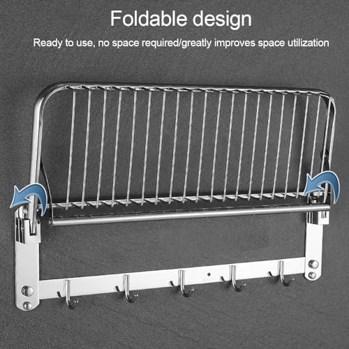 ANBKStainless Steel Towel Shelf for Bathroom Efficient Durable and Stylish