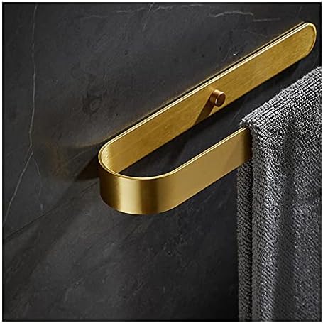 High-Quality Aluminum Towel Rail Wall-Mounted Bathroom Towel Holder Gold Black Option
