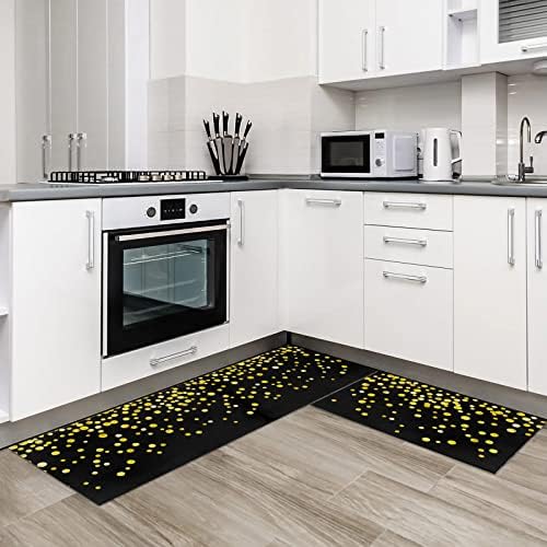 Experience the comfort ofIDOWMAT kitchen rugs with full coverage and perfect grip