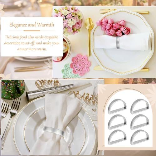 Yimerlen Metal Napkin Rings