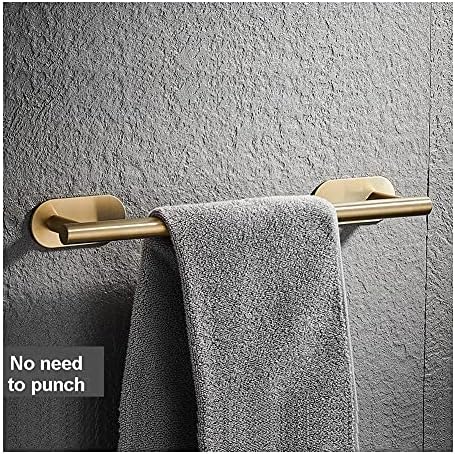 Gold-Plated bath Towel Rail Durable Wall-Mounted Unit for Home