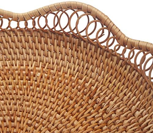 Rattan Fruit Basket for Bread and Snack Serving Display