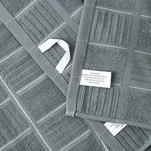 Glynniss Kitchen Dishcloth Set pack of 8 4x16x26 kitchen towels 4x12x12 dish cloths