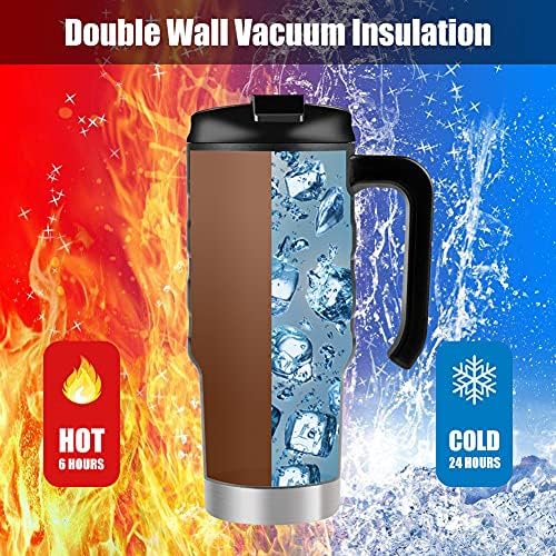 HAUSHOF 24 Oz Travel Mug with Flip Lid