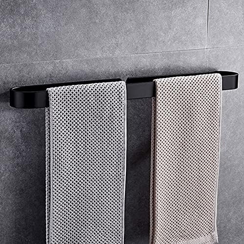 Black Towel Holder Rack Bathroom Kitchen Use